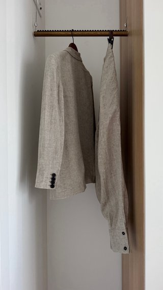 Traje de lino Massimo Dutti