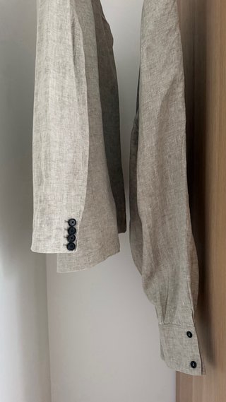Traje de lino Massimo Dutti
