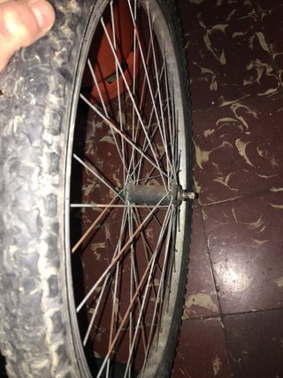 llanta delantera bici 26x195 kenda tuercas