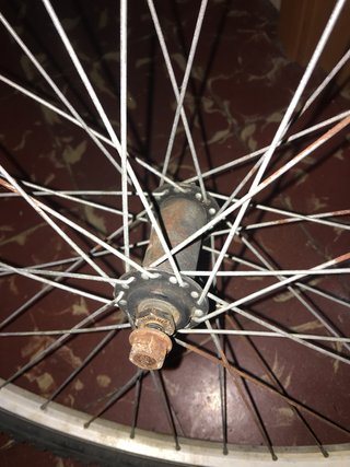 llanta delantera bici 26x195 kenda tuercas