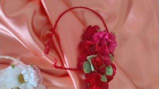 Lote de tocados florales