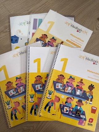 Matemáticas. 1 Primaria. Trimestres. Matices