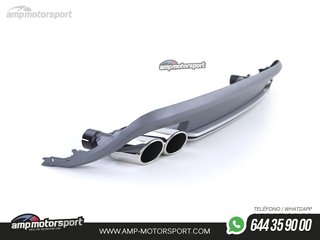DIFUSOR TRASERO IMPRIMADO CON COLAS DOBLES PARA AUDI A5 8T 2007-2011