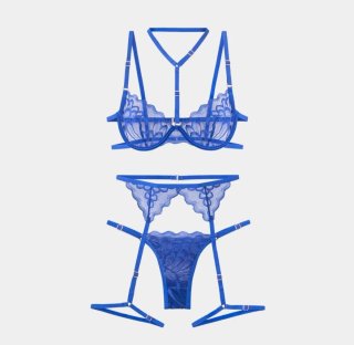 Completo Intimo Sexy Blu