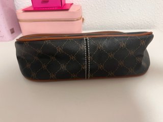 Bolso Mango Jacquard marrón y negro