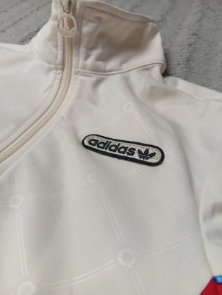 Adidas Retro Luxury Jacket Wonder White/Red XS