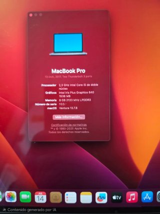 MacBook Pro 13" A1708 (2017) i5 | 8GB | 256GB SSD