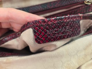 Bolso Michael Kors Piel Real Efecto Serpiente