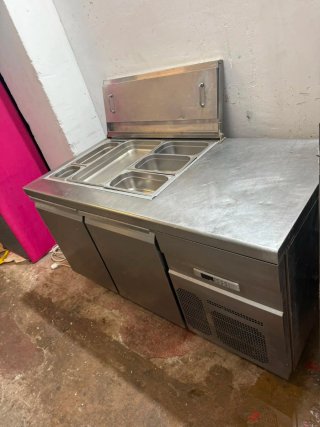 Bajomostrador refrigerado acero inoxidable