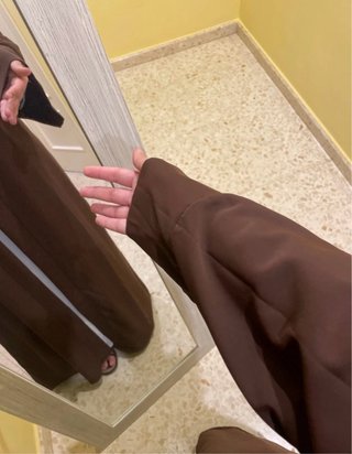 Kimono largo marrón oscuro
