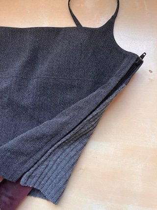 Top Mango Gris Talla M