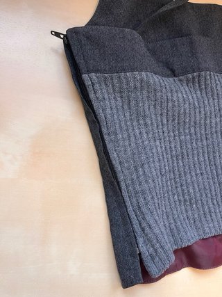 Top Mango Gris Talla M