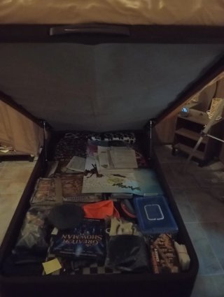Letto con contenitore + Materasso in memory foam