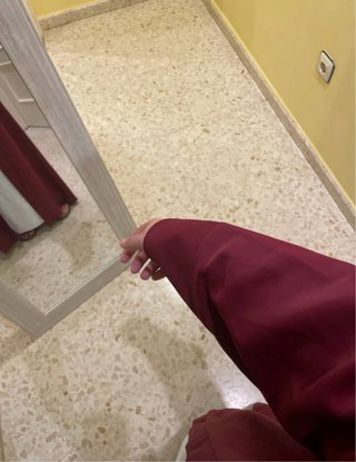 Kimono largo burdeos seda unitalla Medina