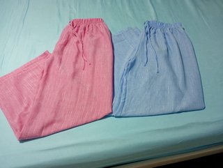 Pantalones de lino anchos