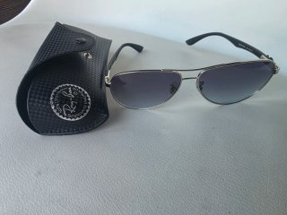 Gafas de sol Ray-Ban RB8313 Carbon Plateadas