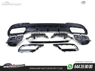 DIFUSOR TRASERO MERCEDES CLASE E W212 LOOK E63 AMG