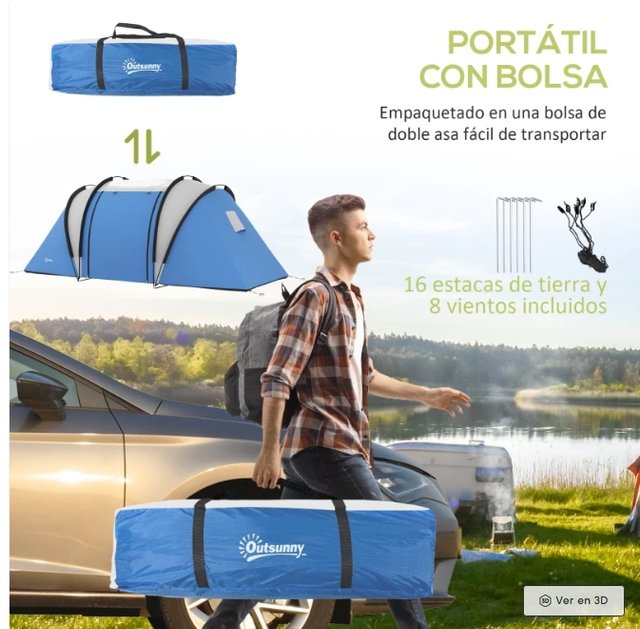 Tienda de campaña familiar 4-5 personas