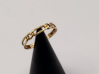 Anillo Oro 18k Cadena 1,16gr