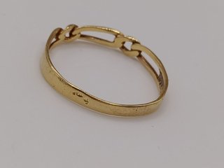 Anillo Oro 18k Cadena 1,16gr