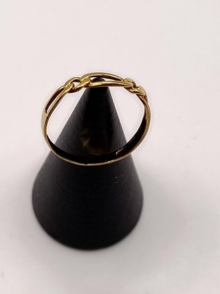Anillo Oro 18k Cadena 1,16gr