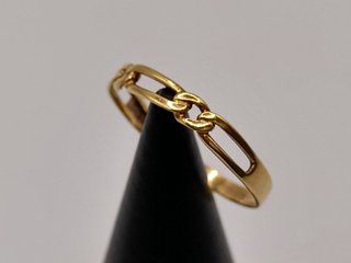 Anillo Oro 18k Cadena 1,16gr