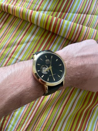 Reloj Orient Automático Dorado Negro