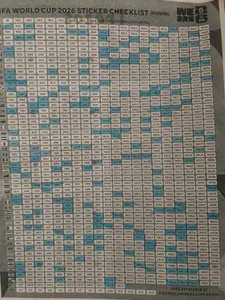 Vendo 0,20€ o cambio Cromos Mundial FIFA 2026