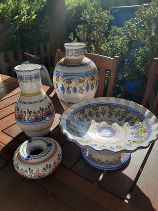 Juego 4 Jarrones Cerámica Andaluces