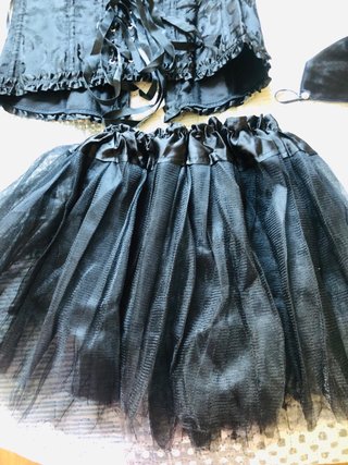 Conjunto sexy 4 piezas negro S