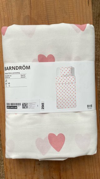 Juego de sábanas Ikea corazones