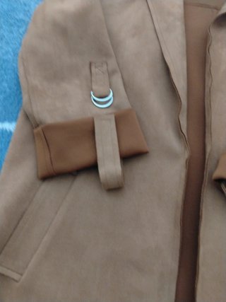 Chaqueta larga beige/marrón