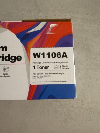 Cartuccia Toner HP W1106A Nero