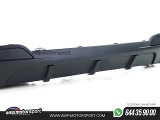 DIFUSOR TRASERO MATE BMW SERIE 5 F10/F11 + COLAS DOBLES CARBONO