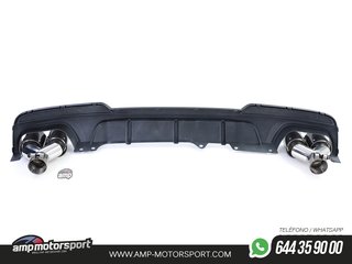 DIFUSOR TRASERO MATE BMW SERIE 5 F10/F11 + COLAS DOBLES CARBONO