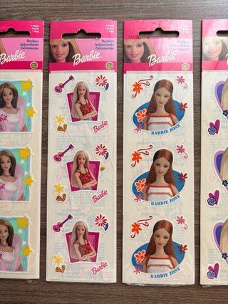 Lote pegatinas Barbie Sandylion años 90 nuevas