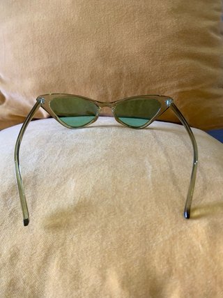 Occhiali da sole vintage donna verdi trasparenti