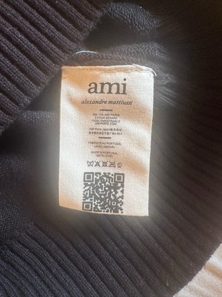 Jersey AMI Paris Corazón Rojo Negro