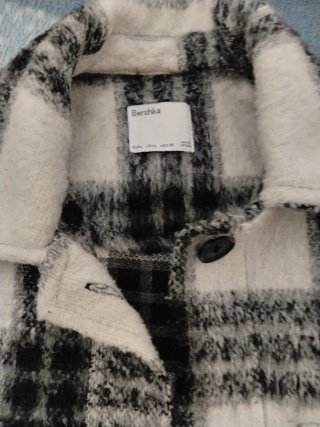 Chaqueta cuadros Bershka Talla M