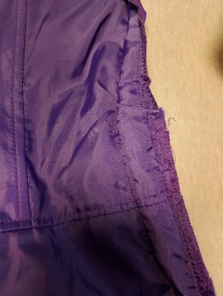 Vestido de fiesta morado