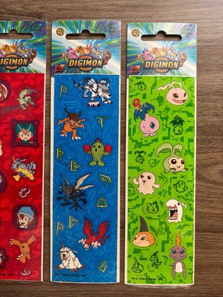 Lote Pegatinas Digimon Años 90 Nuevas