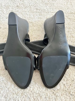 Sandalias de cuña Zara SRPLS Negras