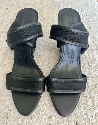 Sandalias de cuña Zara SRPLS Negras