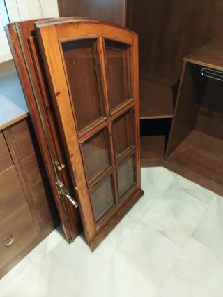 Hojas de ventana madera maciza y cristal