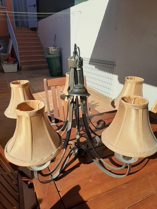 Lámpara de techo estilo rústico