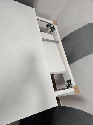 Mesa comedor+6 sillas blancas