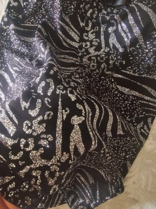 Top elegante estampado cebra y leopardo