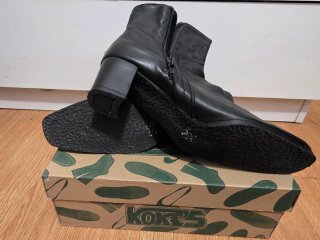 Botines de tacón negros