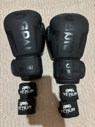 Guantes de Boxeo Gingpai Negros