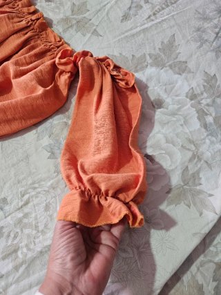 Top elegante naranja